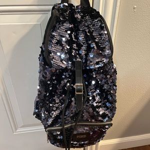 Pink Victoria Secret Blue/Purple Sequin Backpack